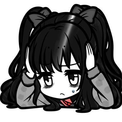 depression anime girl