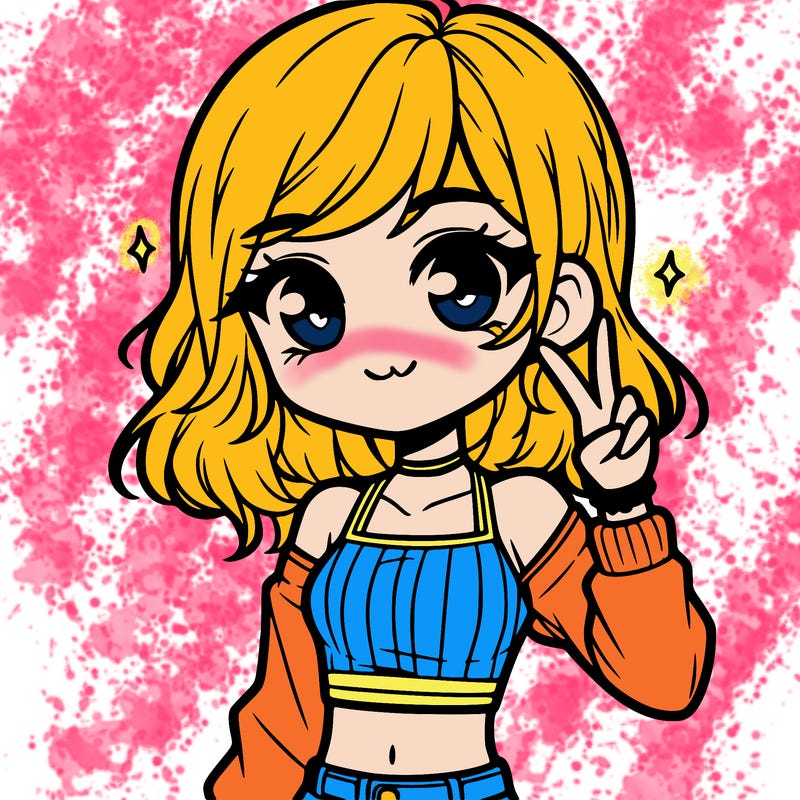 cute girl with crop top