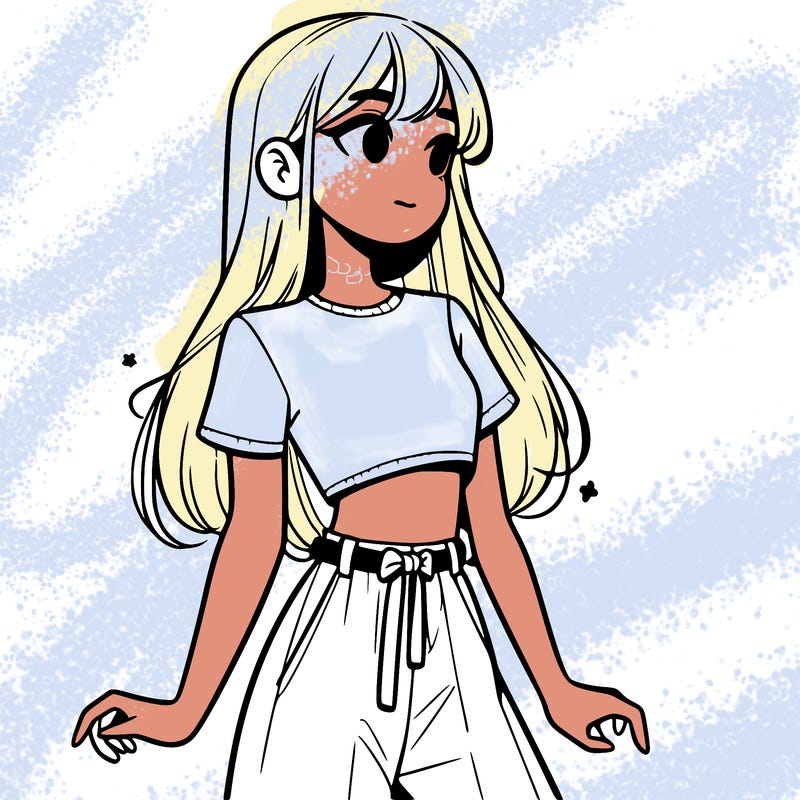 girl in a cute crop top