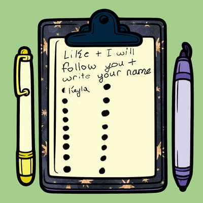 blank clip board with pen