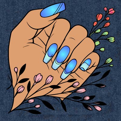 nails with french tip