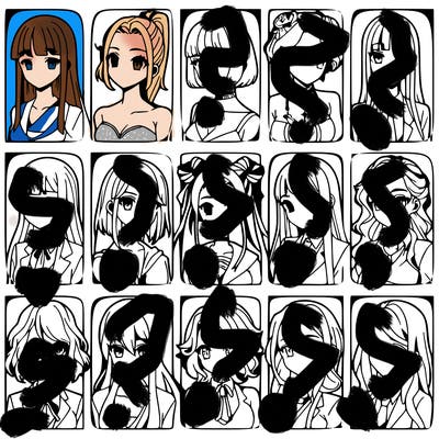 girls that look diffrent anime