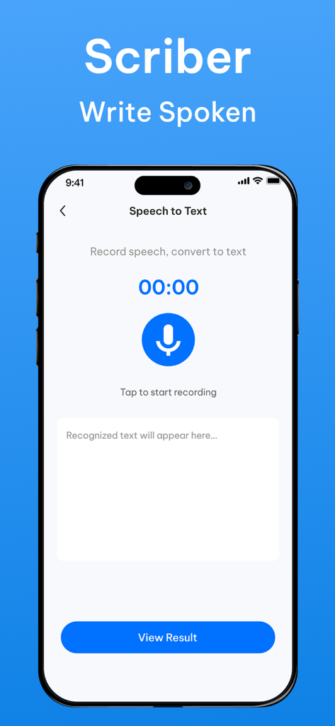 Photo Cleaner - Smart Cleanup - Speech to text interface in Photo Cleaner with voice recording button and transcription area