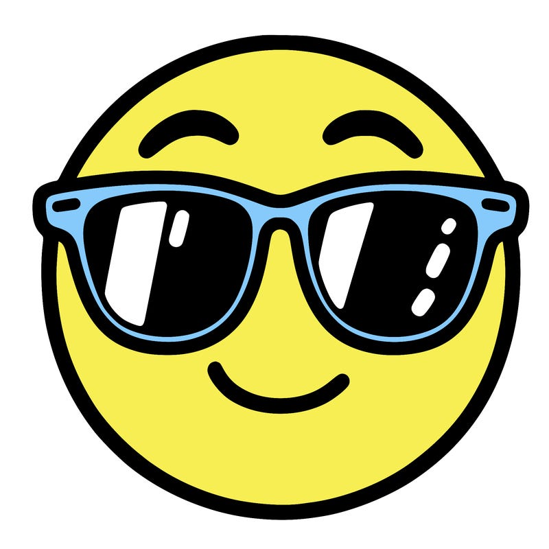 emoji with sunglasses