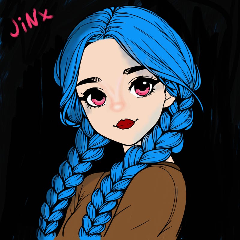 realistic girl with braids