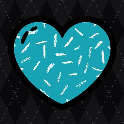 a blank heart