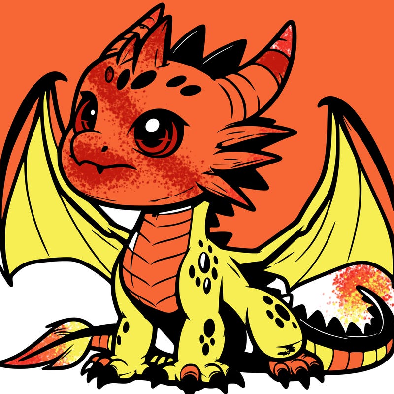 fierce baby night dragon