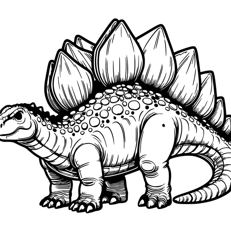realistic stegosaurus