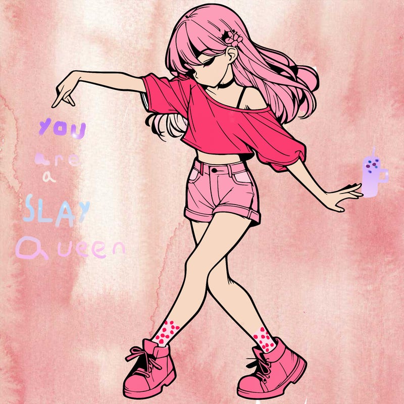 realistic girl danceing