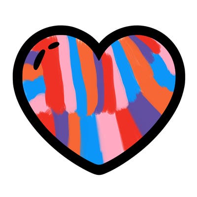 a blank heart
