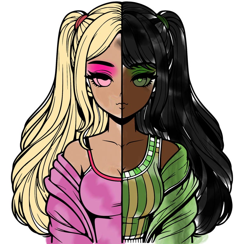 realistic girl split