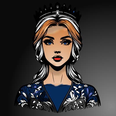 realistic beautiful queen