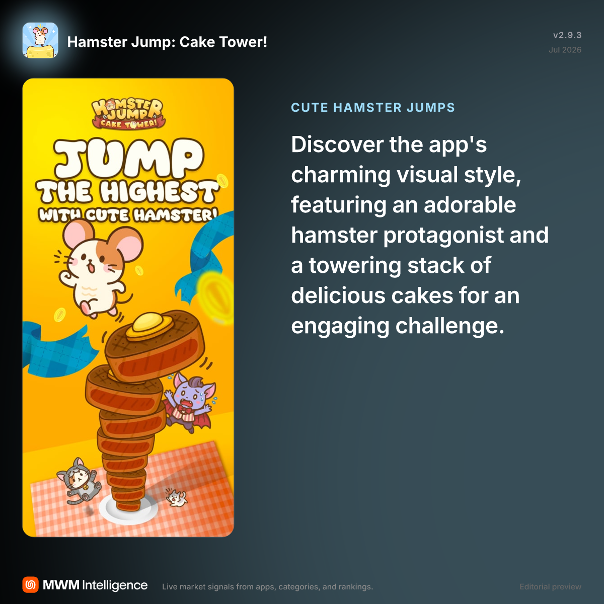 Hamster Jump: Cake Tower! - Games App | MWM