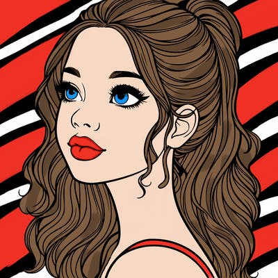 beautiful realistic girl