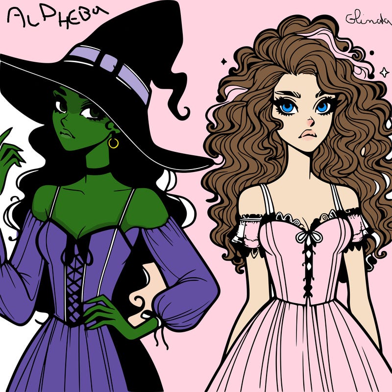 elphaba and glinda