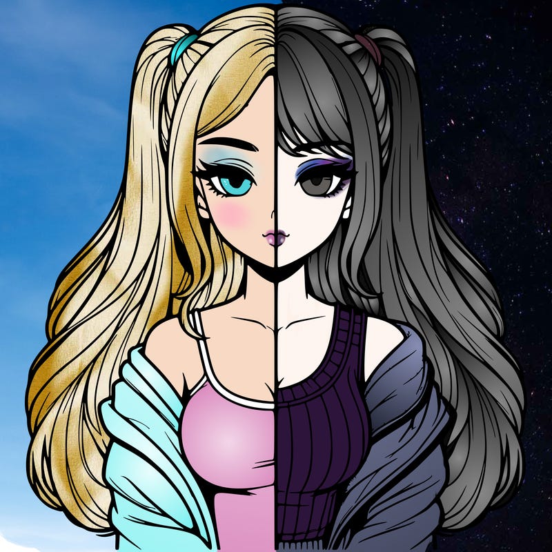 realistic girl split