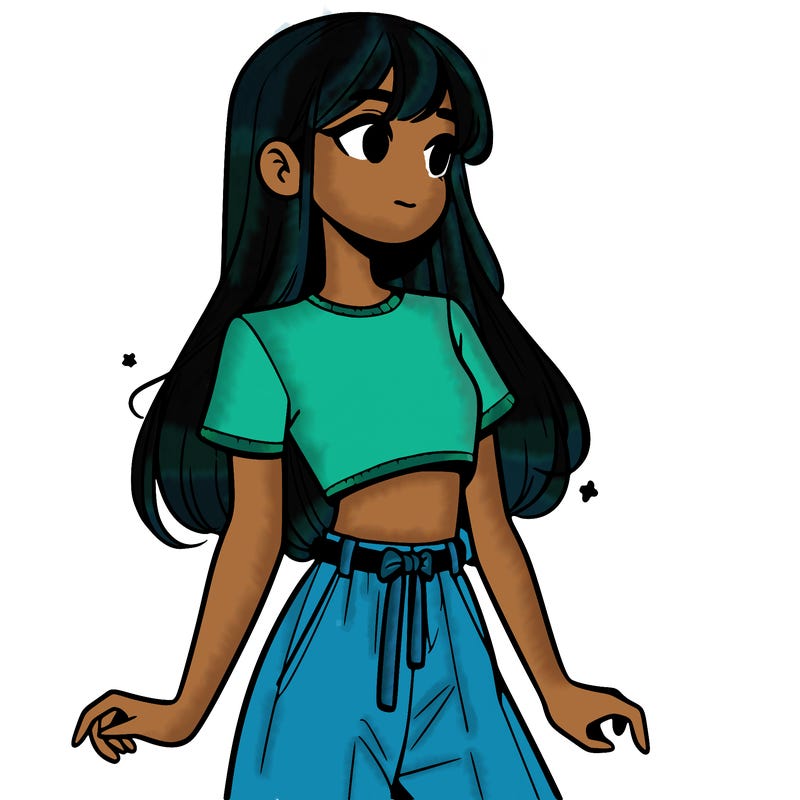 girl in a cute crop top