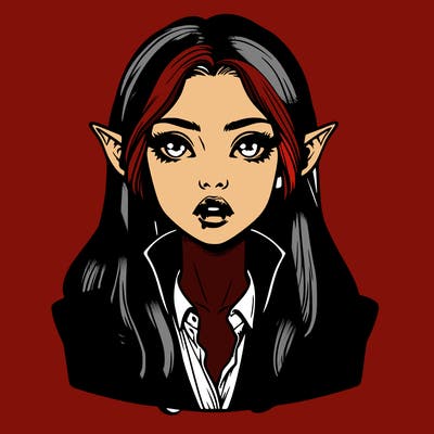 realistic vampire girl