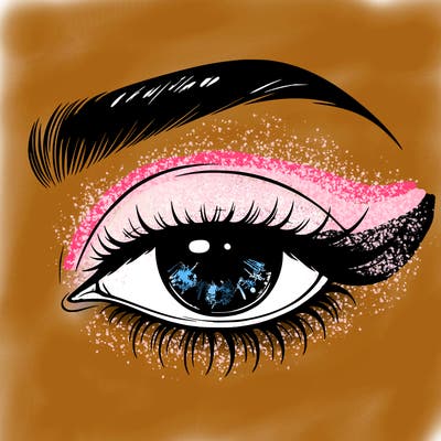 eye closed realistic