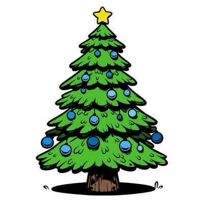 realistic christmas tree