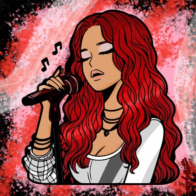 realistic female singer