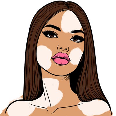 realistic woman with full lips