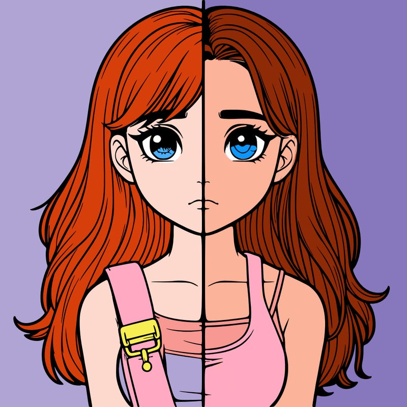 realistic girl split