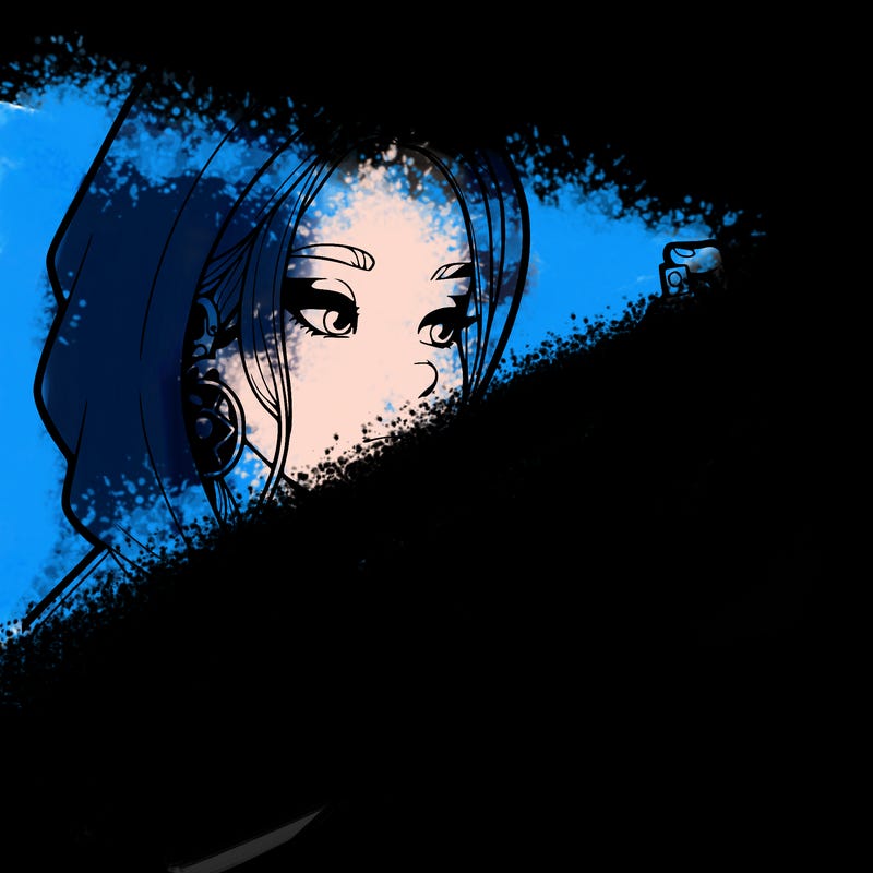 a realistic girl, spray painting