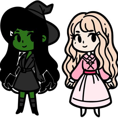elphaba and glinda