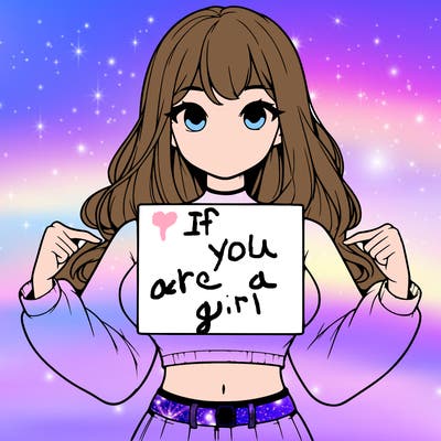 girl holding a blank sign in a long sleeve crop top