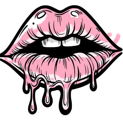 lips that look realistic and drip