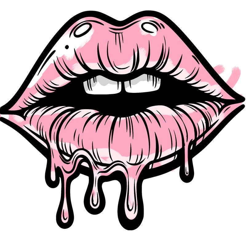 lips that look realistic and drip