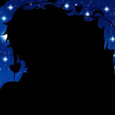 a boy and girl kissing anime