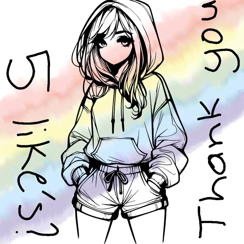 realistic girl in shorts and hoodie