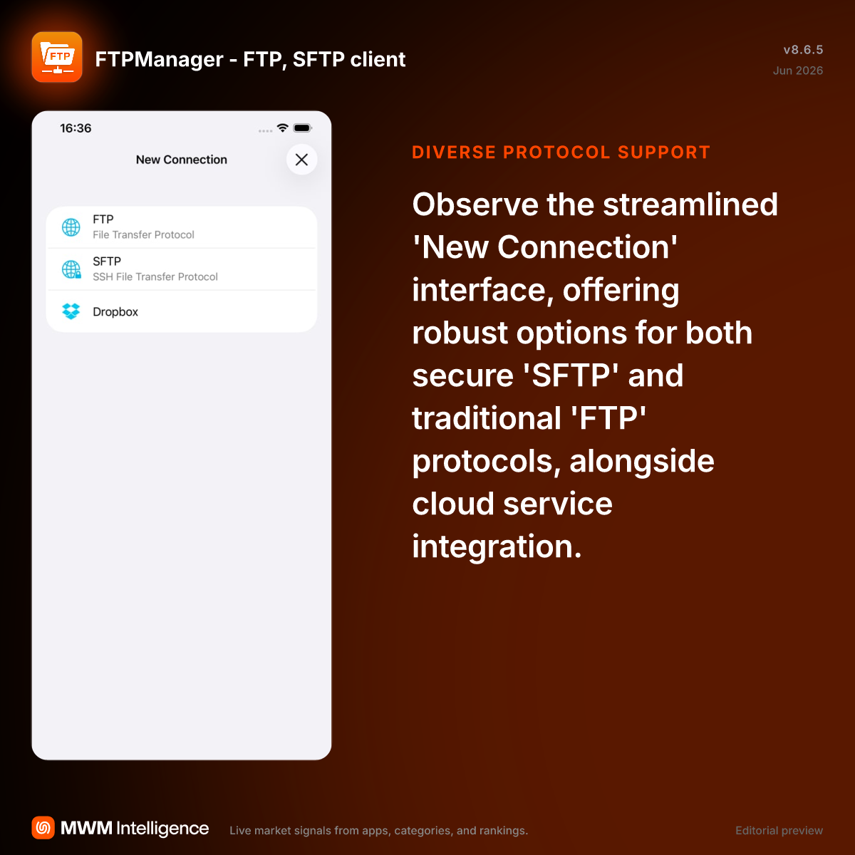 FTPManager - FTP, SFTP client - Business App | MWM