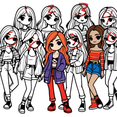 group of girls