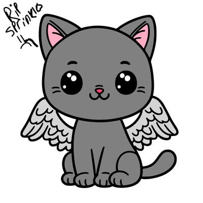 cat with wings