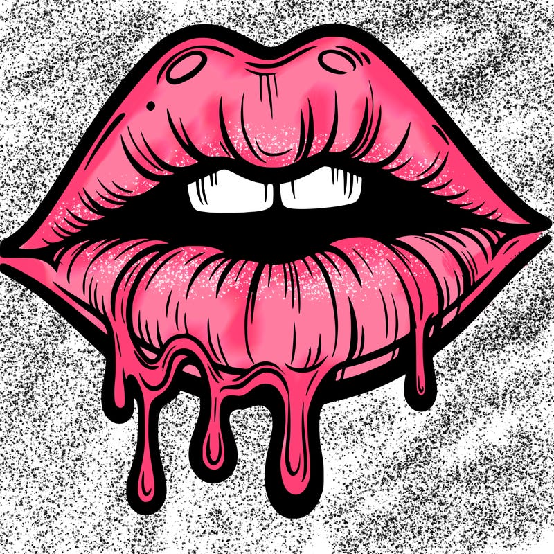 lips that look realistic and drip