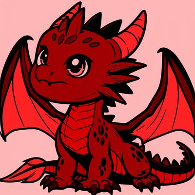fierce baby night dragon
