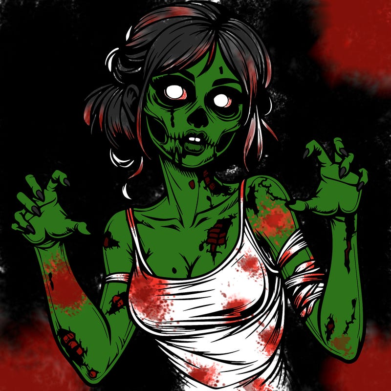 realistic zombie girl