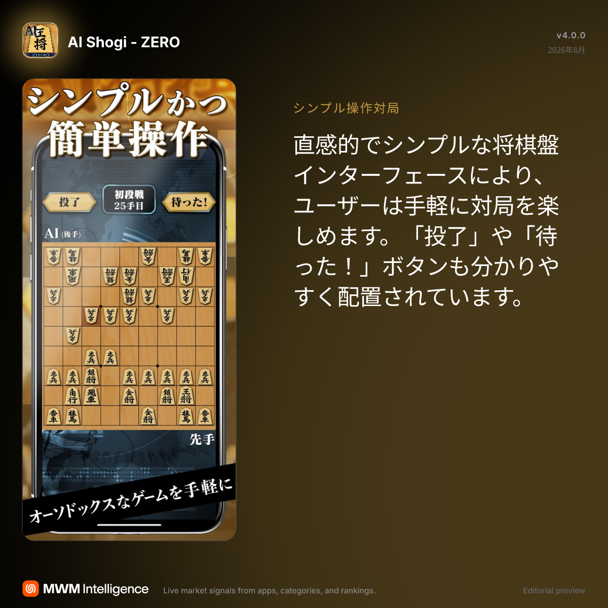 AI将棋 ZERO - ゲームアプリ | MWM