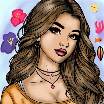 detailed realistic girl