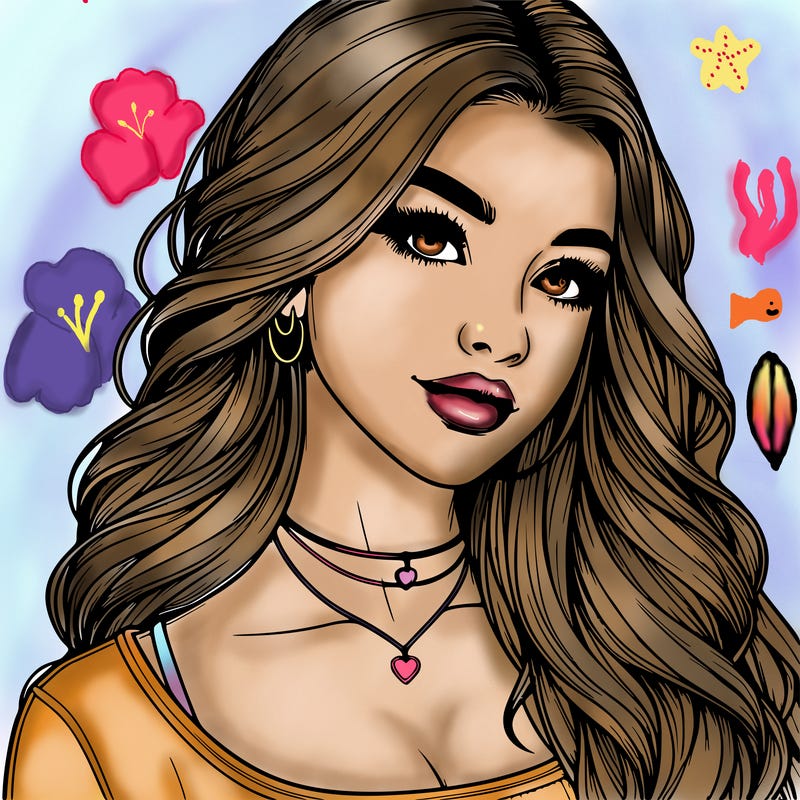 detailed realistic girl