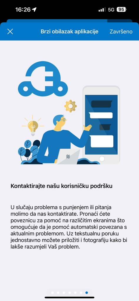 OneCharge HR - Customer support interface of the OneCharge HR electric vehicle charging app showing a person using a chat feature.