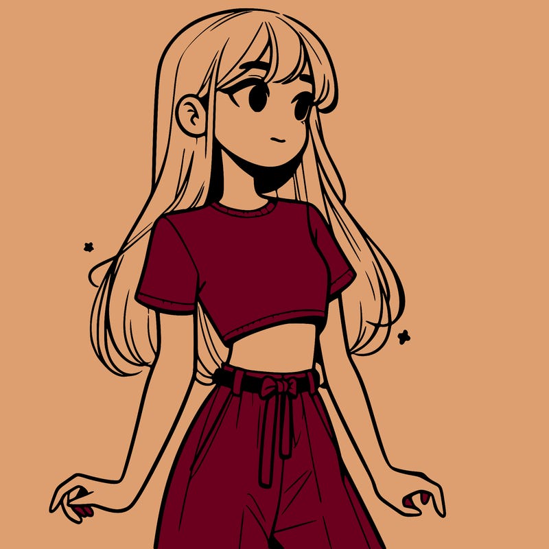 girl in a cute crop top