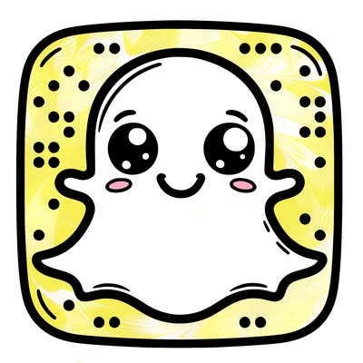 the real snapchat logo