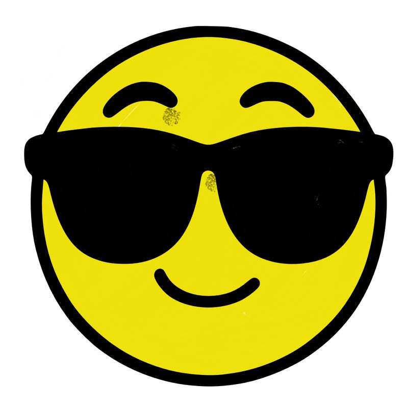 emoji with sunglasses