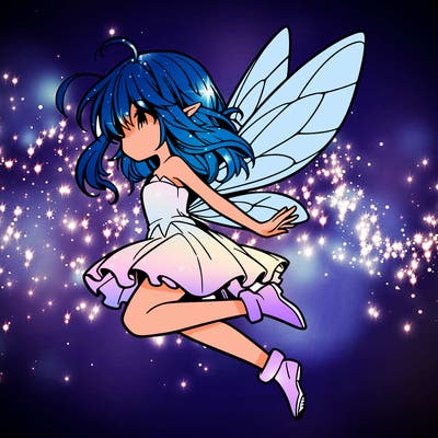 manga fairy flying