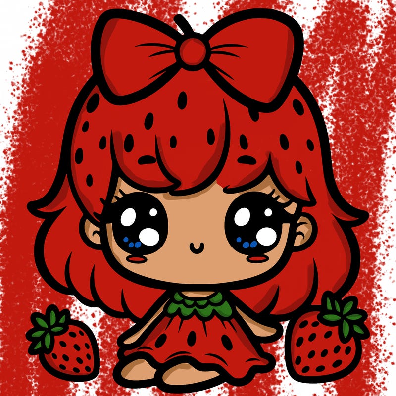 cute strawberry girl