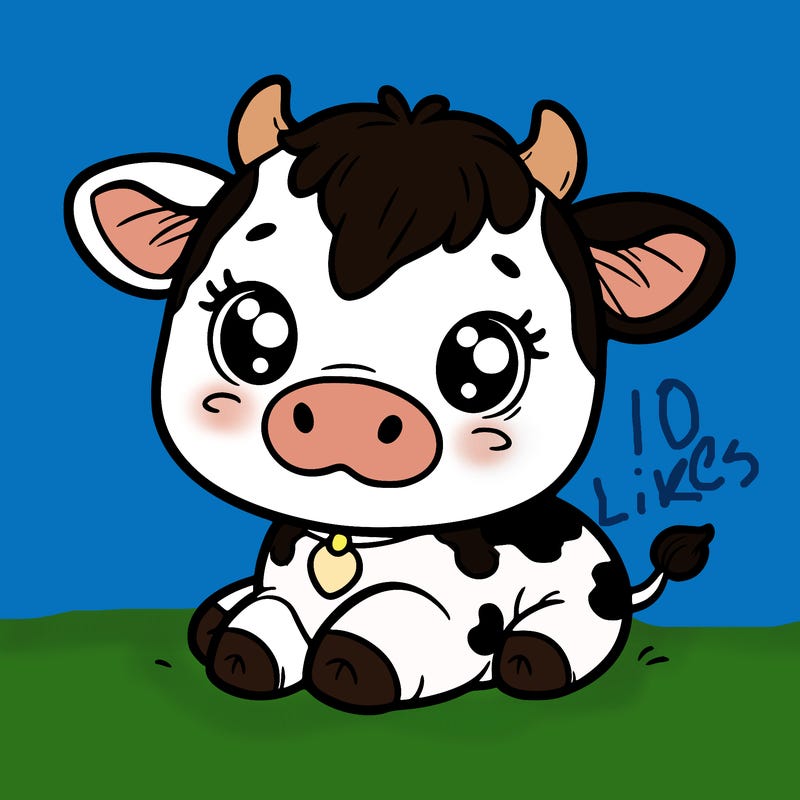 a cute cow